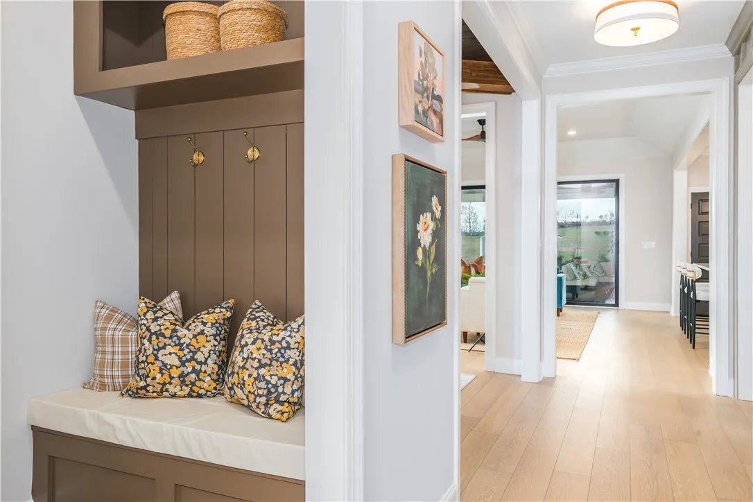This image is of a previously built Azalea B model home, not the home for sale.