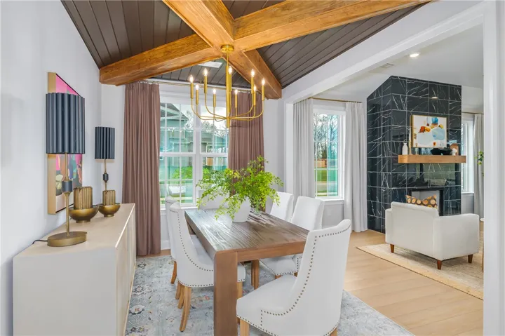 This image is of a previously built Azalea B model home, not the home for sale.
