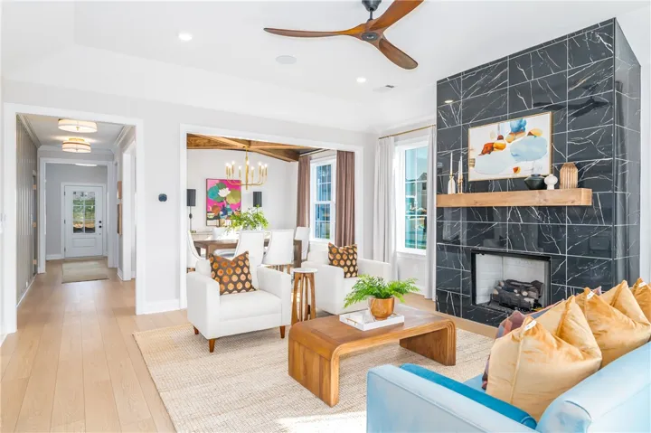 This image is of a previously built Azalea B model home, not the home for sale.