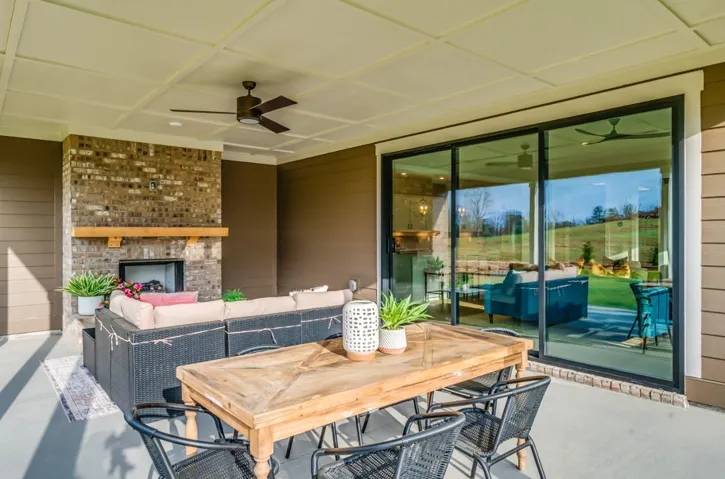 This image is of a previously built Azalea B model home, not the home for sale.