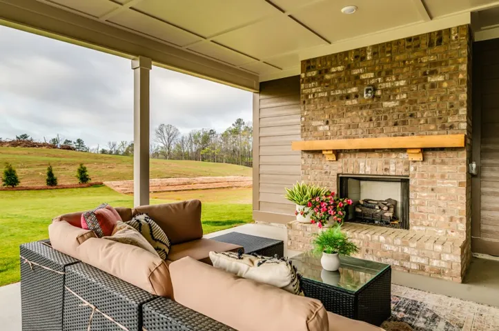This image is of a previously built Azalea B model home, not the home for sale.