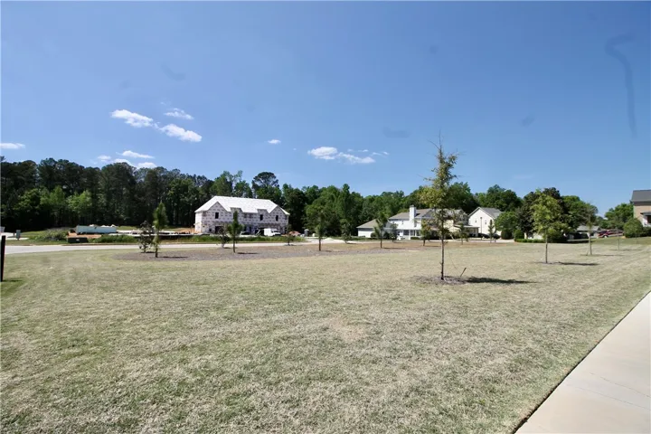 This is the view of the green space in front of the unit.