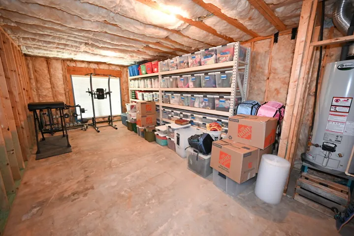 Basement is partially finished.