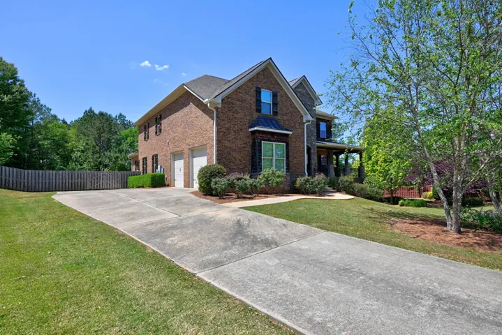 Sneaking a peak at the double garage.