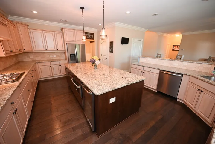 Not one, but TWO dishwashers, all stainless steel appliances, and a beverage fridge!