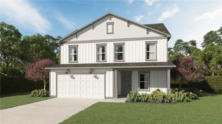 This charming residence features clean lines and a welcoming facade, perfect for modern living.
