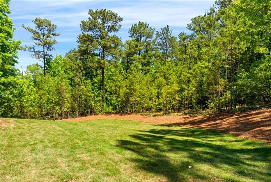 This verdant expanse offers a serene setting for a future residence, embraced by mature trees.