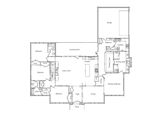 Main level layout