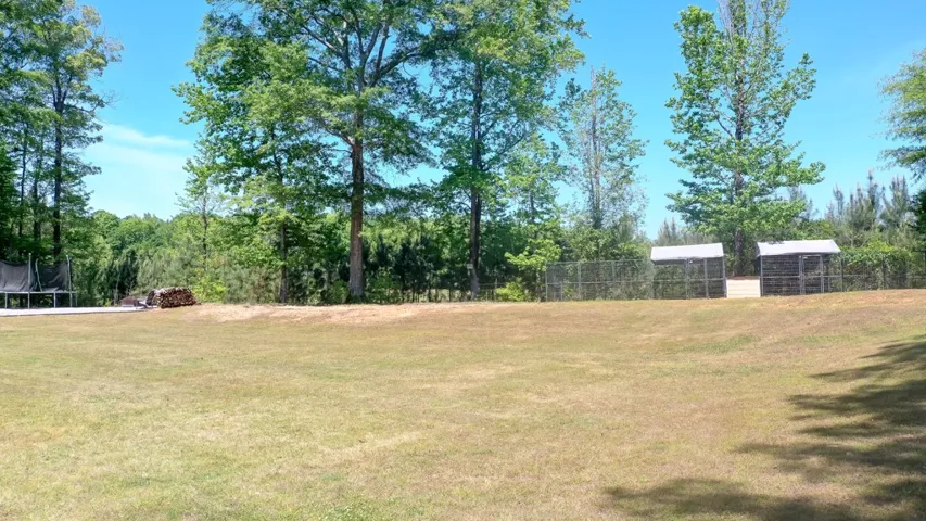 Expansive green space offers a serene outdoor retreat, ideal for leisure and recreation.