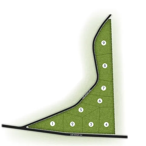 Visualize property boundaries and road access for a clear understanding of the land layout.