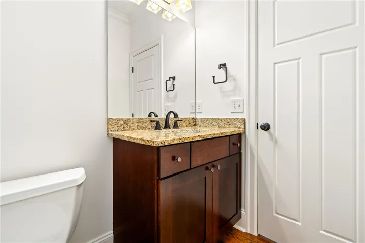 first floor half bathroom