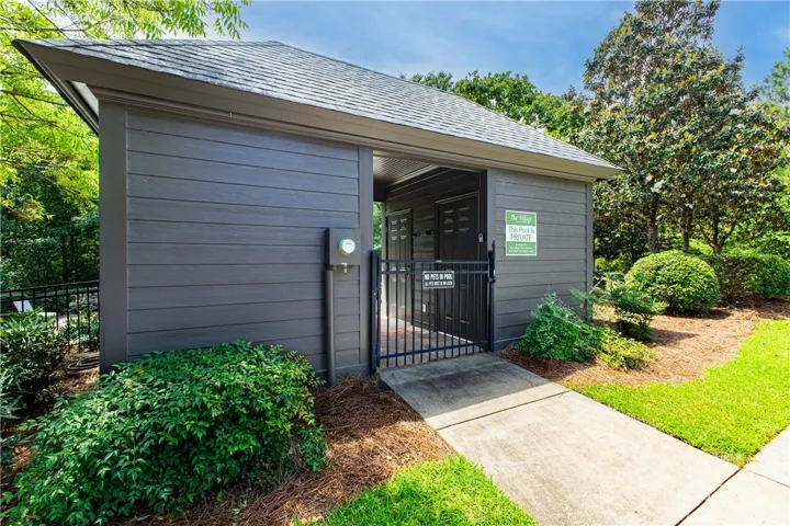 Neighborhood pool entrance