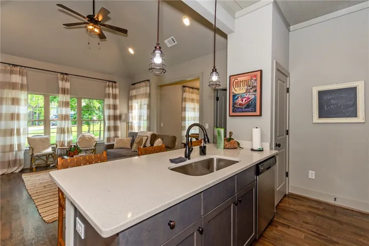This inviting kitchen seamlessly connects to the living space, perfect for entertaining.