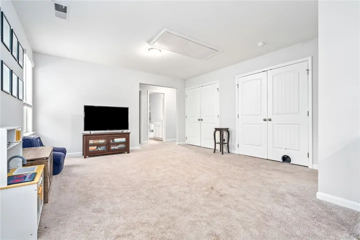Versatile upstairs flex space works well as a second living area, playroom, homework zone, or office.