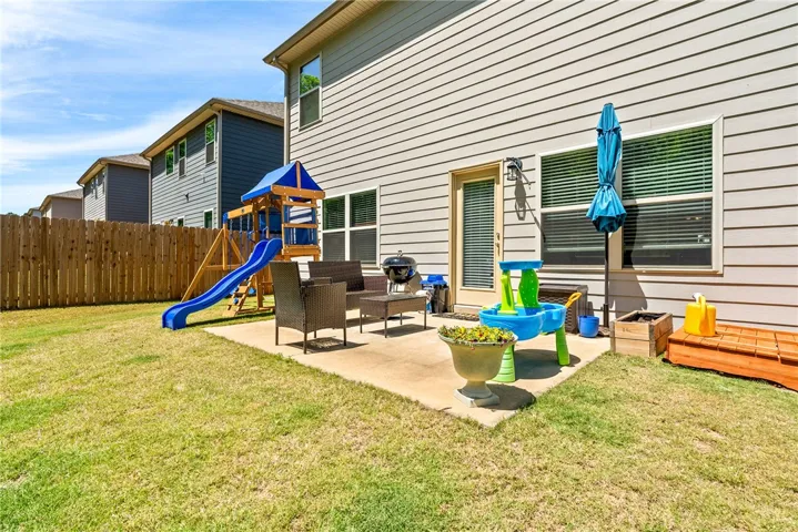 Low-maintenance backyard gives you less yard to manage while still offering outdoor space.
