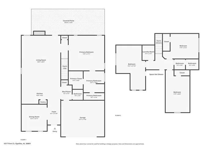 Explore the expansive layout of this home, featuring well-defined living spaces across two levels.