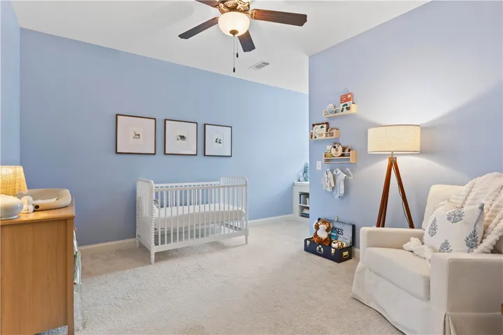 This tranquil room offers a comfortable atmosphere, perfect for rest and relaxation.