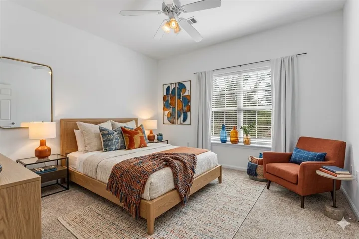 Virtually staged owners' suite
