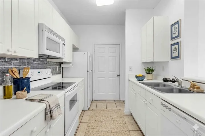Virtually staged kitchen