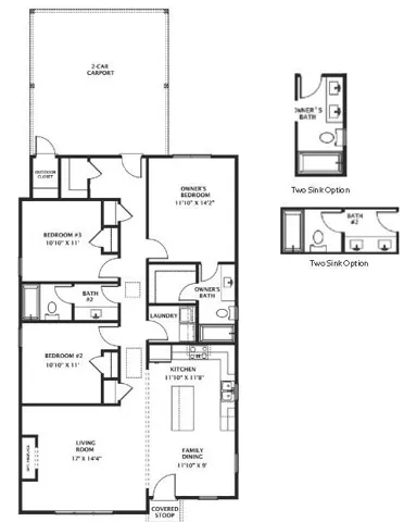 Evelyn 2Car Carport Plan