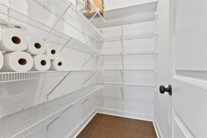 spacious customized pantry