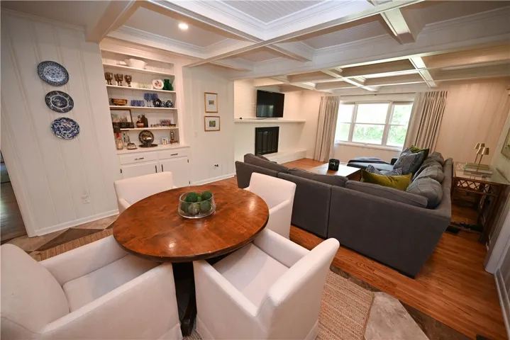Breakfast area with built-in hutch. Great room in background.