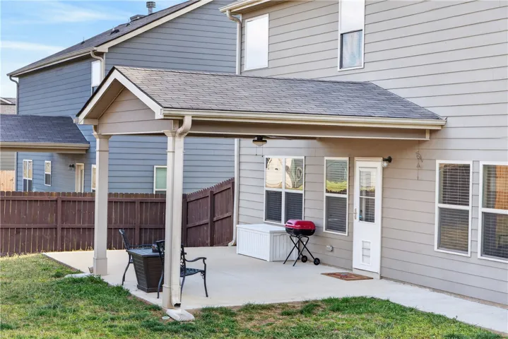 This inviting patio offers a seamless transition to outdoor living.