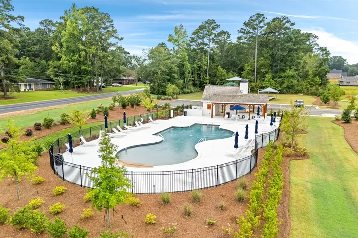 1627 Hidden Lakes Drive is located a short distance from one of the neighborhood's pools.