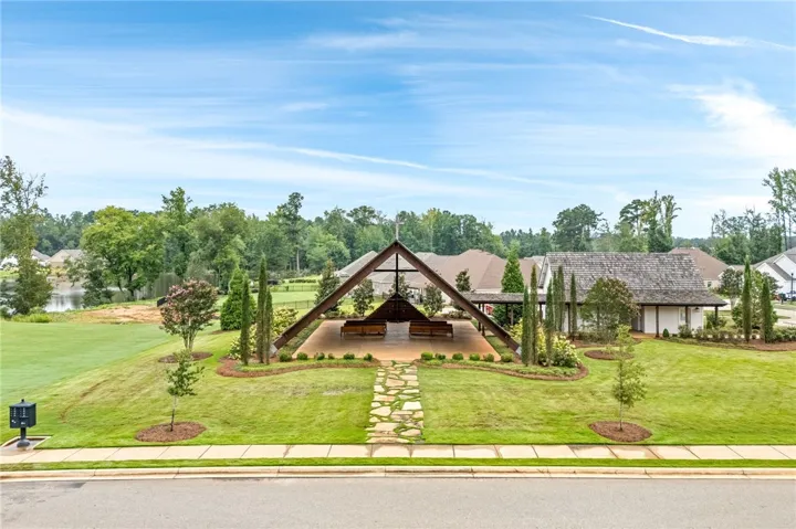 The neighbohood chapel is provides a serene retreat for residents.