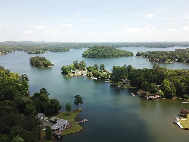 This expansive lake view captures the tranquil beauty of waterfront living.