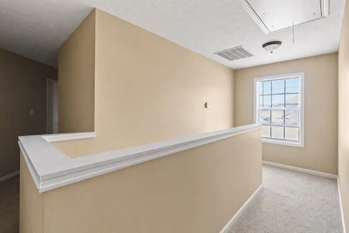 This bright hallway offers a welcoming transition between living spaces.