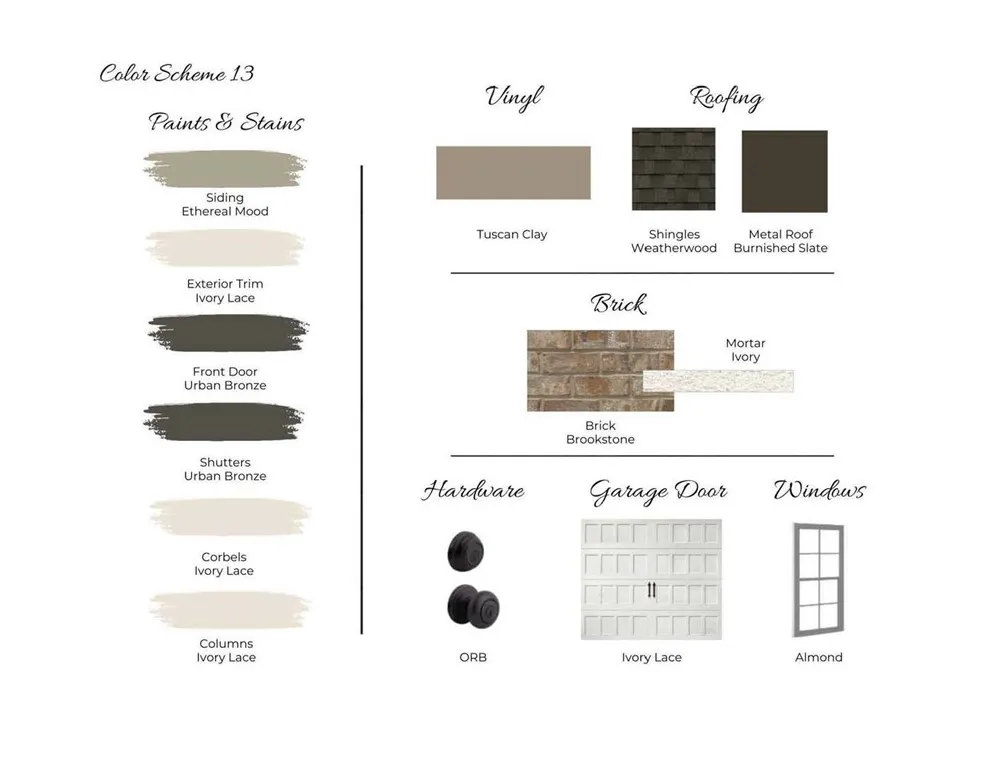Auburn Farms Lot 19 - Exterior Color Scheme 13