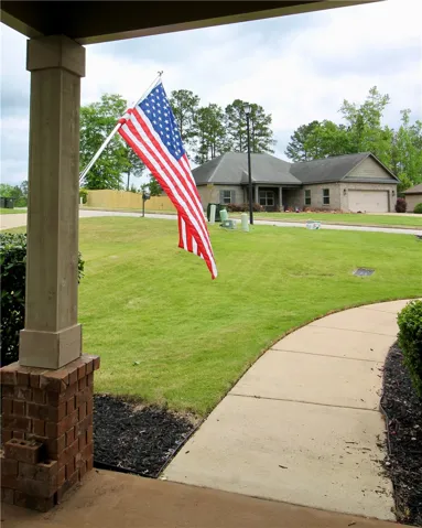 Looking from the front door.