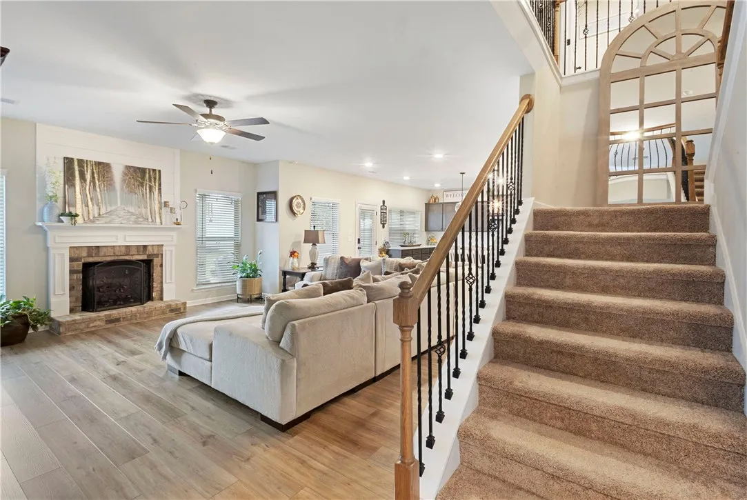 Warm and inviting living space with an open floorplan and stylish features.