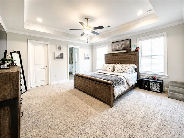 This inviting bedroom features ample space for rest and relaxation.