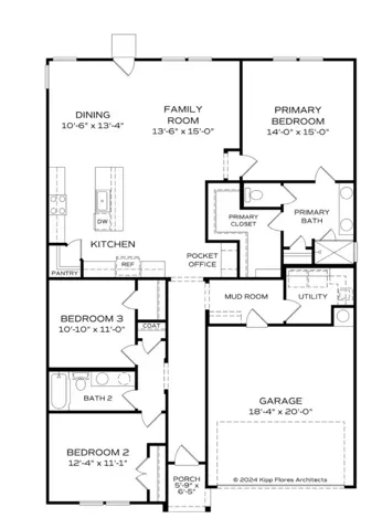 This floor plan offers a seamless flow for daily living and entertaining, maximizing every square foot.
