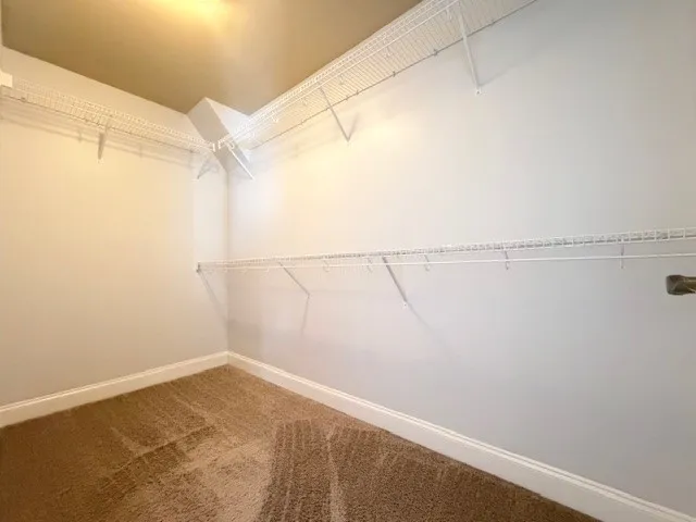 This spacious closet offers organized storage solutions for all your belongings.