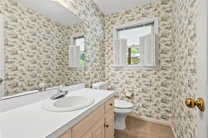 main level powder room