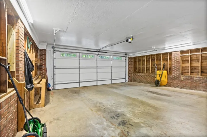 spacious 2-car with plenty of storage