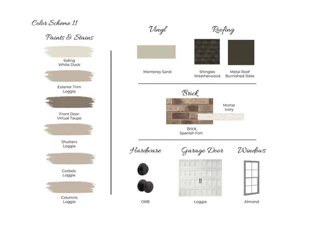 Auburn Farms Lot 17- Exterior Color Scheme 11 - All plans, pricing, and specifications are subject to change without notice.
