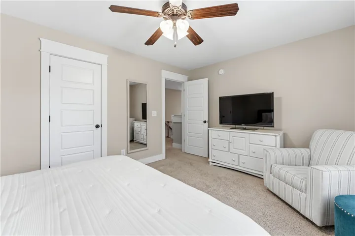 This inviting bedroom provides a comfortable retreat for rest and relaxation.