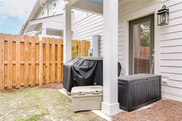 This private backyard area offers a serene escape, perfect for outdoor enjoyment and relaxation.
