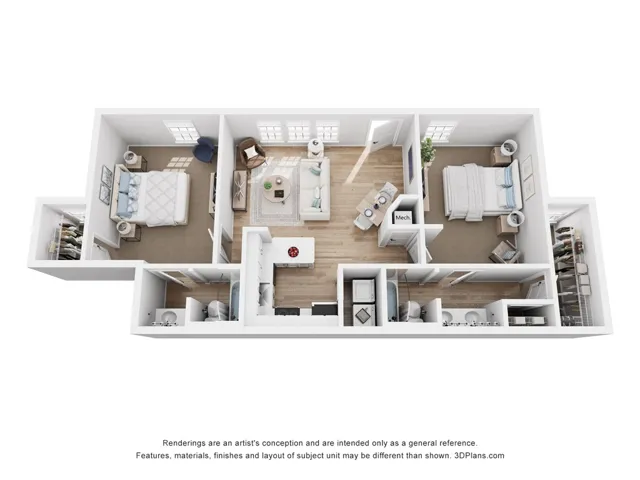Decorative 2x2 Floorplan