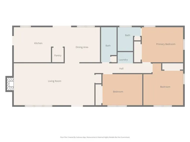 Visualize the layout of this residence, offering a clear perspective of the living spaces.