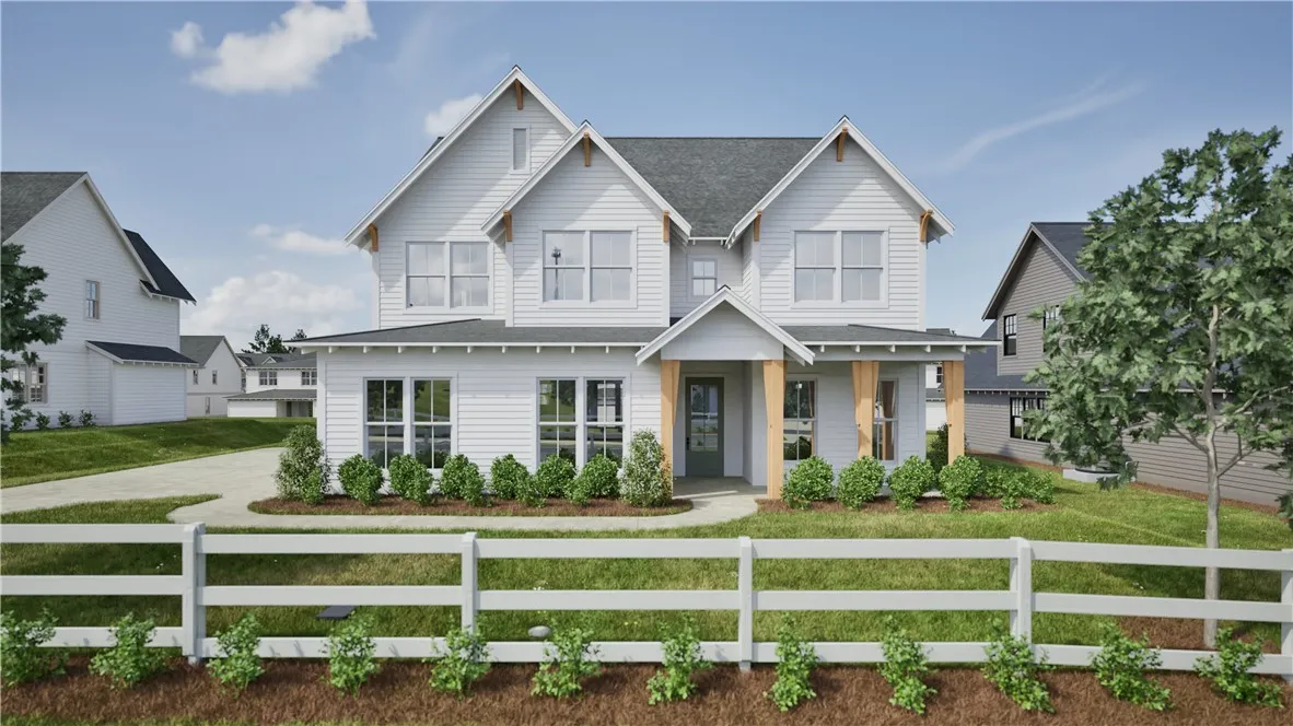 Rendering of the Hayes A in Auburn Farms - Lot 21 - All plans, pricing, and specifications are subject to change without notice.Exterior Color Scheme 3.