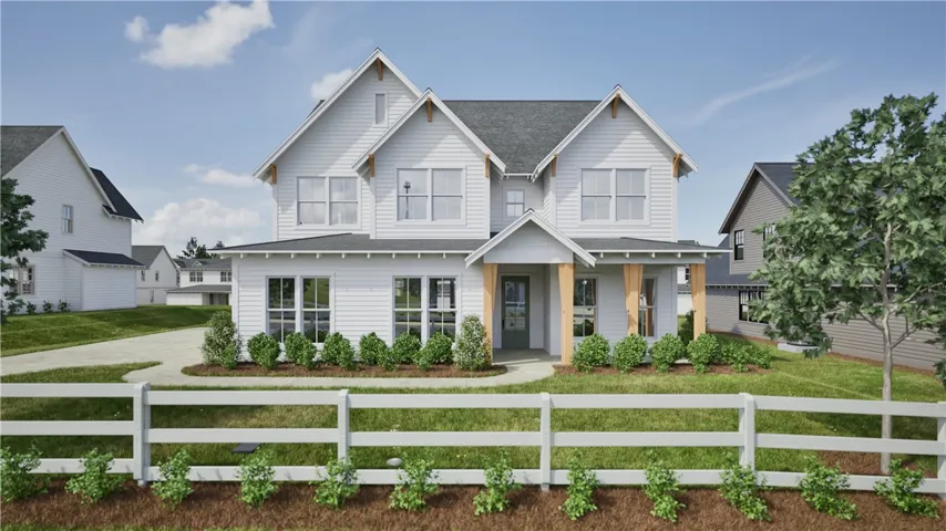 Rendering of the Hayes A in Auburn Farms - Lot 21 - All plans, pricing, and specifications are subject to change without notice.Exterior Color Scheme 3.