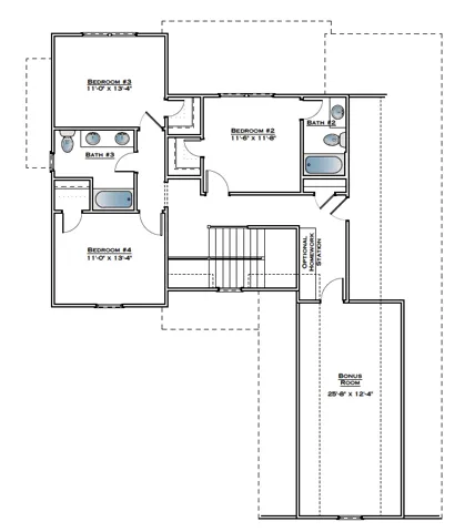 The Hattie A - Second Floor - All plans, pricing, and specifications are subject to change without notice.