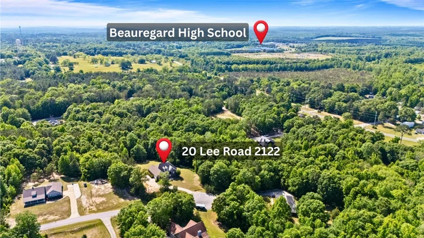 Beauregard schools are located a short distance from the home.
