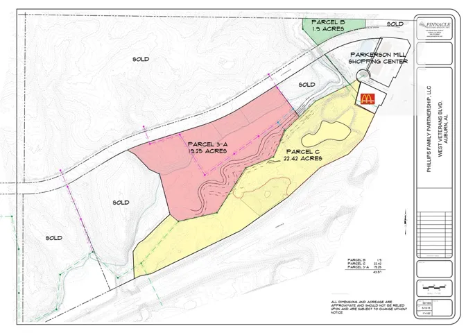 This detailed plat map outlines multiple land parcels, ideal for strategic development planning.