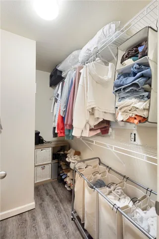 Functional closet space offers efficient storage solutions for a well-organized home.